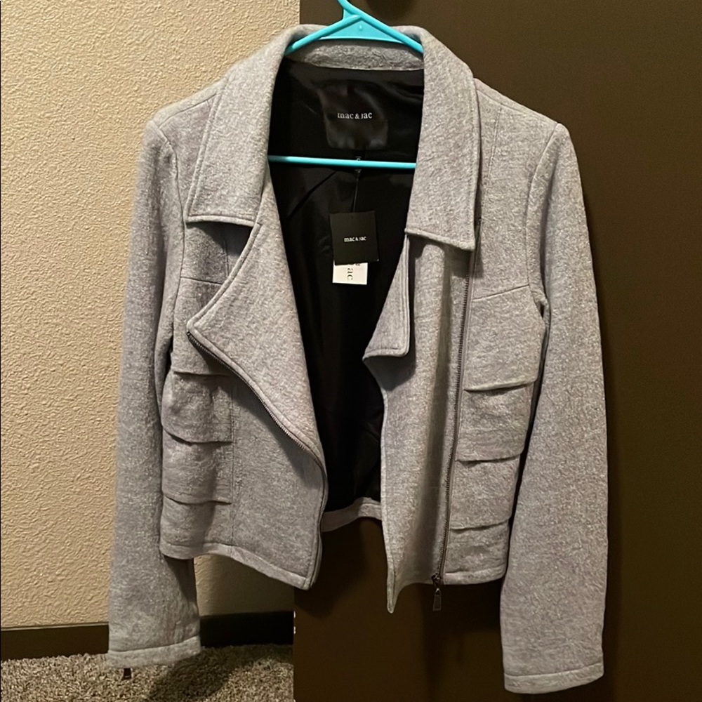 *SOLD* Mac & Jac Gray Blazer Structured Suit Jacket
